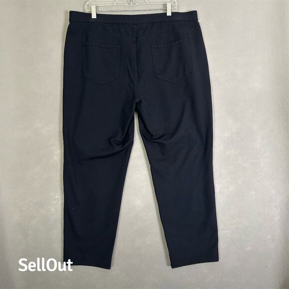 J.Jill Women's Slim Leg Pants Blue Size 2X Stretch Casual - Picture 2 of 12